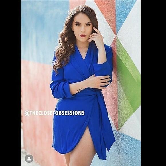 ZARA BLOGGER FAVE!!! Mini Shoulder Pad Dress NWT - Picture 9 of 16